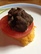 Black Beans w/Polenta and Tomato